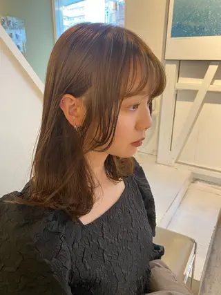 セミロング カラー &72 takiのヘアスタイル