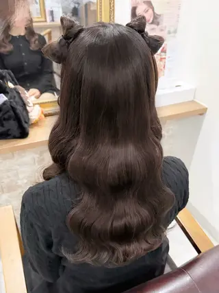 ヘアアレンジ セットサロンCURE 🩵あんみのマツエク・マツパデザイン
