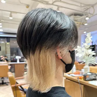ショート メンズ メンズ特化/フェザー パーマ 和哉のヘアスタイル