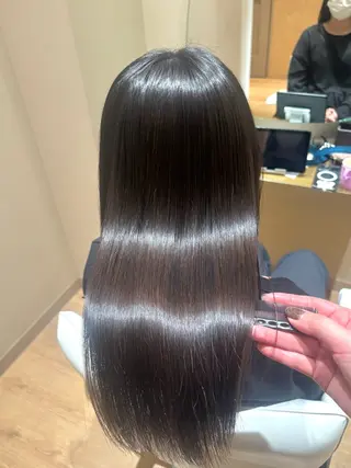 ミディアム 中島愛佳🐥⸒⸒ 縮毛矯正/艶髪カラーのヘアスタイル