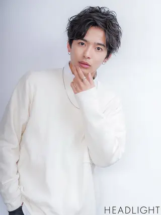 メンズ 金子 千登のヘアスタイル