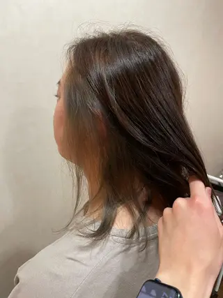 ミディアム 阿部 祥大のヘアスタイル