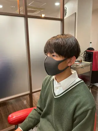 ショート パーマ メンズ 藤森 達也のヘアスタイル