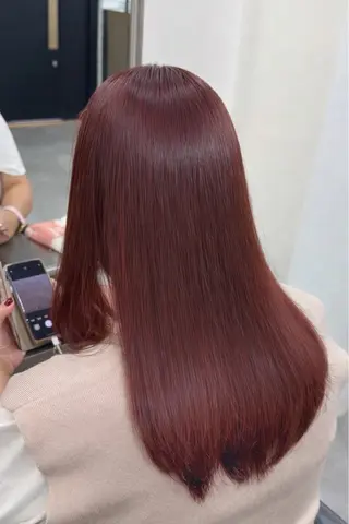 ロング カラー 蔭山 幸奈のヘアスタイル