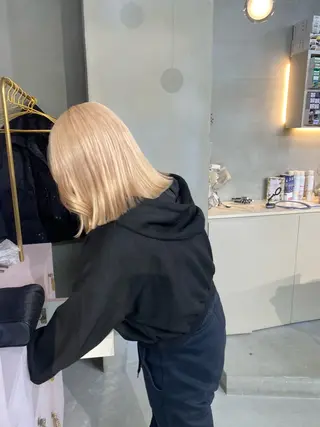 ミディアム カラー 前橋 姫奈のヘアスタイル