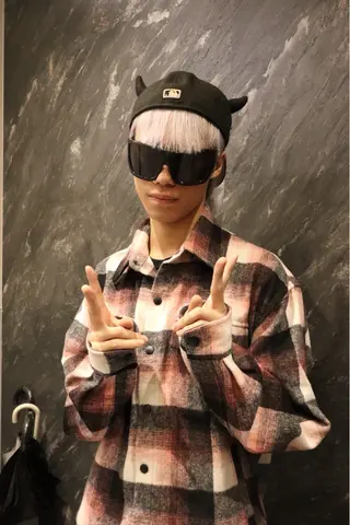 カラー メンズ レイヤーカット /ハイトーンchaoのヘアスタイル