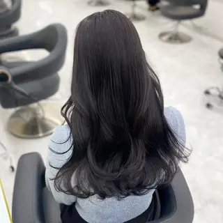 ロング カラー パーマ ヘアアレンジ メンズ キッズ 💖横浜ブリーチなし 💖MIHOのヘアスタイル
