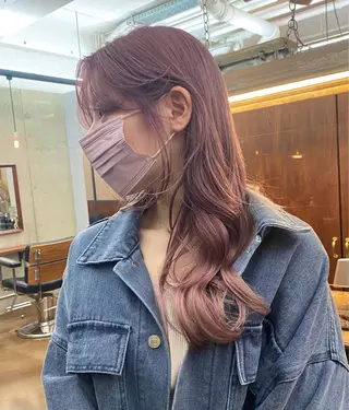 ロング カラー ハイトーン/デザイン hirokiのヘアスタイル