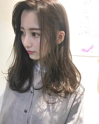 セミロング ヒラヤマ ユウスケのヘアスタイル