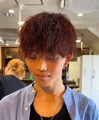 カラー パーマ メンズ 年間2000名担当◎ パーマ職人/仲原佑樹のヘアスタイル