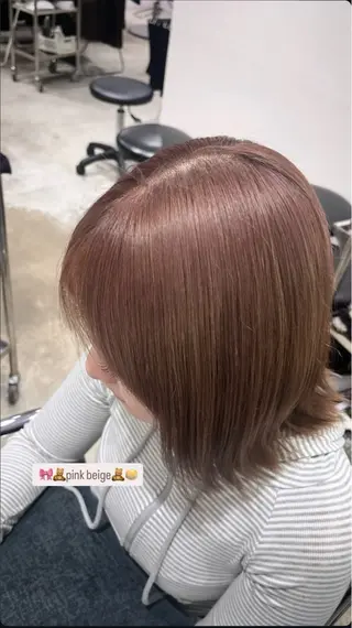 ミディアム カラー 谷口 優奈のヘアスタイル