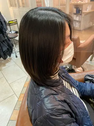ミディアム 井上 日菜乃のヘアスタイル