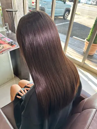 セミロング 🤎韓国ヘア ベージュ まゆか🤎のヘアスタイル