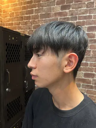 ショート カラー メンズ 久木原 ゆりのヘアスタイル