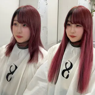 ロング カラー MOE🐈‍⬛🎀 エクステ/ワンホンのヘアスタイル