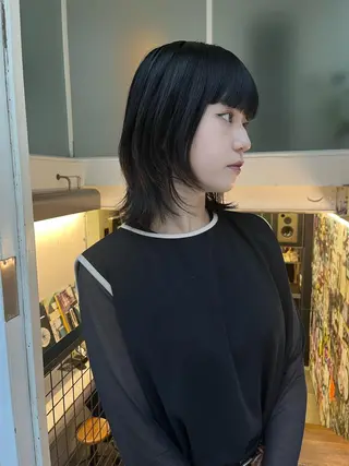 ミディアム カラー eri kinjoのヘアスタイル
