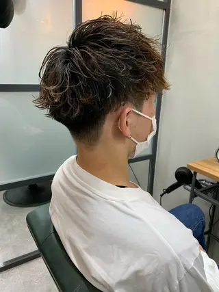 ショート パーマ メンズ 【S.BROOM】 店長　西川徹のヘアスタイル