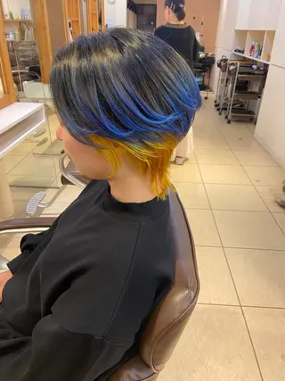 ショート カラー 青山 光のヘアスタイル