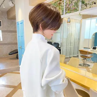 ショート カラー 🌟モテ髪ショート 🌟店長　津賀涼のヘアスタイル