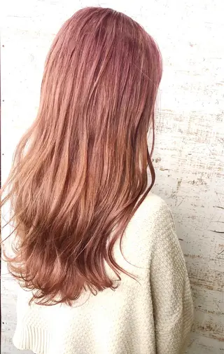 ロング カラー ケアブリーチ /髪質 改善/古橋圭史郎のヘアスタイル