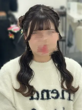 ロング ヘアアレンジ 声優オタク美容師🎀 𝑹𝑰𝑵𝑶𝑵のヘアスタイル