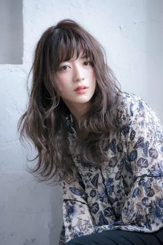 ロング カラー 朝田 拓実のヘアスタイル