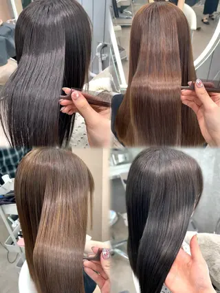 ロング 大宮🤍縮毛矯正 レイヤー🪽なるのヘアスタイル