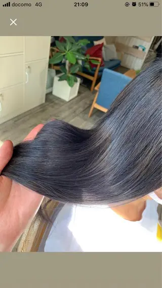 セミロング カラー exfa sakura🪞のヘアスタイル