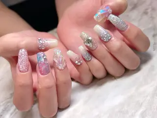 ネイル BLUE【ブルー】所属・NARUMI HYODOのネイルデザイン