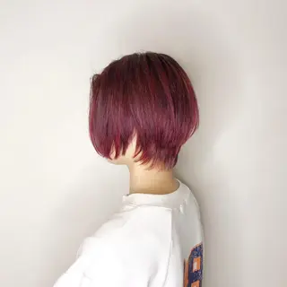 ショート カラー カラーモデル募集中 美容室ハピスのヘアスタイル
