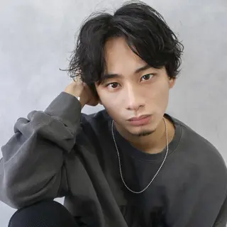パーマ メンズ ショート Mens salon ANDYのヘアスタイル