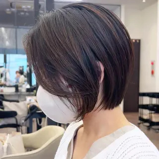 ショート まとまるボブ/縮毛矯 生🌿あおい✨のヘアスタイル
