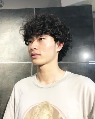 パーマ ヘアアレンジ メンズ メンズ特化✂️栗原 侑也のヘアスタイル