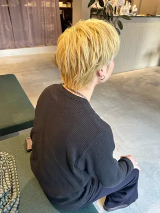 カラー 園田 朱理のヘアスタイル