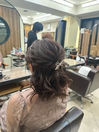 ミディアム ヘアアレンジ 山本 かおりのヘアスタイル