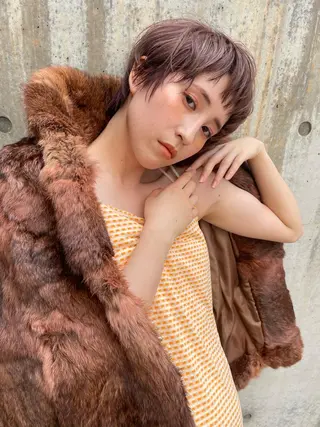 ショート カラー ショート/ボブ/ 心斎橋/宮脇美奈のヘアスタイル