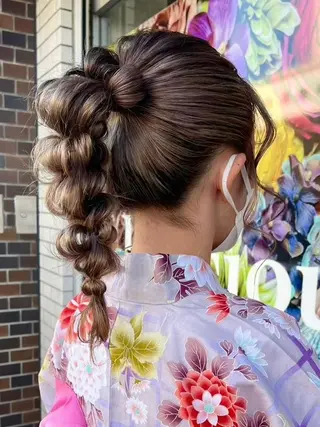 ロング ヘアアレンジ 池田 景子のヘアスタイル