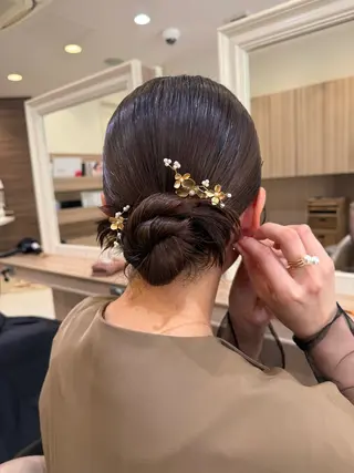 ミディアム ヘアアレンジ 韓国ヘアメイク🎀/ 縮毛矯正✨山本媛香のヘアスタイル