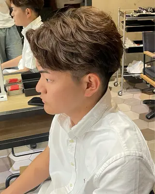 パーマ メンズ 大人男子の メンズパーマのヘアスタイル