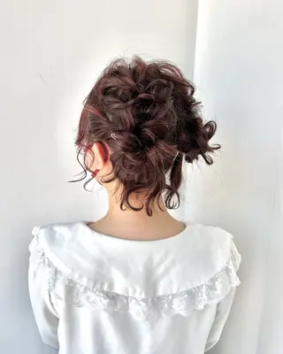 セミロング ヘアアレンジ レイヤー/nail COCOROのヘアスタイル