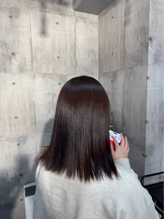 ミディアム 溝渕朋也 /髪質改善ストレートのヘアスタイル