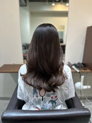 ロング カラー パーマ 平日オススメ✨ プチプラ✨山下のヘアスタイル