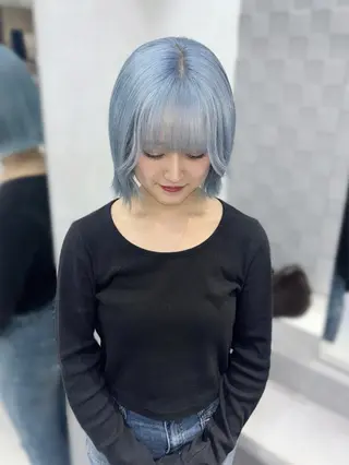 ショート karen/韓国ヘア / ブリーチ/透明感のヘアスタイル