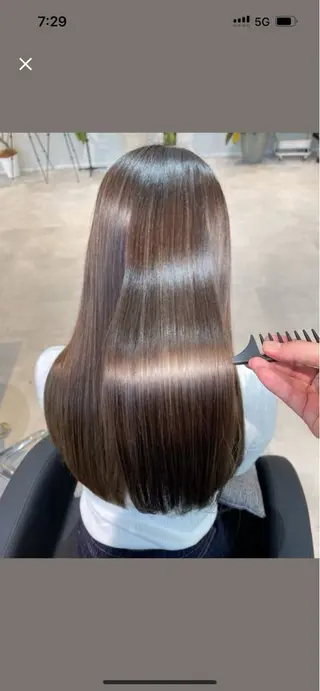 ロング カラー 🥀赤み消し 透明感🥀ユイキのヘアスタイル