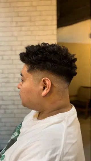 ショート パーマ メンズ 海外風メンズ🇺🇸 💈N.Yuto💈のヘアスタイル