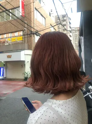 ミディアム カラー カラー職人 なかもと たつひろのヘアスタイル