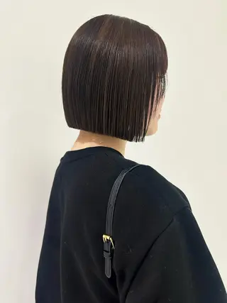 ショート 👔ボブ﹨髪質改善 ストレート🩳ももかのヘアスタイル