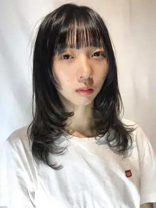 セミロング 【似合わせカット】 松尾一気のヘアスタイル