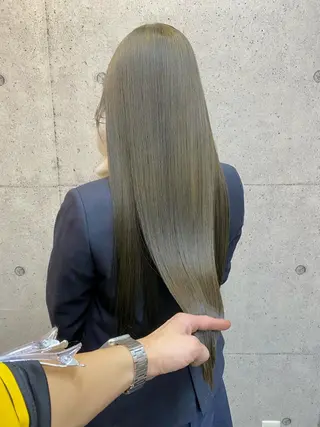 ロング カラー ⭕️ダメージレス特化 髪質改善🥇丸山憲人のヘアスタイル
