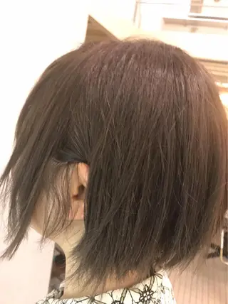 ショート カラー 髪質改善TR 透明感カラーHanaのヘアスタイル